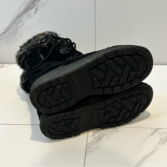 Western Chief Black Faux Fur Winter Boots Size 8 - Picture 6 of 6